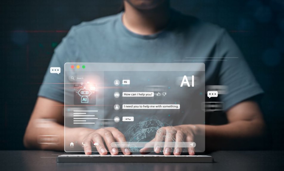 Visionary Marketers Embracing the AI-Powered Future of Brand Exploration Digital marketing professionals strategizing future plans with AI and data-driven tools
